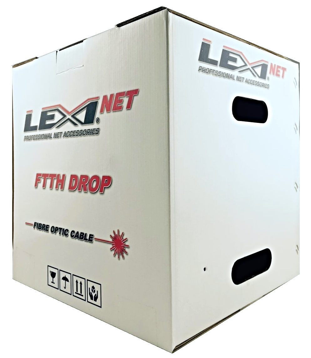 DROP LEXI FTTx 8 optická vlákna singlemode 9/125, G.657A1 BLACK LSZH-Metráž