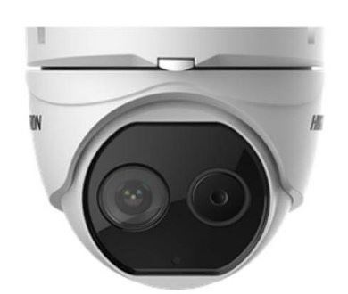 DS-2TD1217-3/V1 IP termo-optická DOME kamera, obj. 3,1mm, PoE+, AudioandAlarm IN/OUT