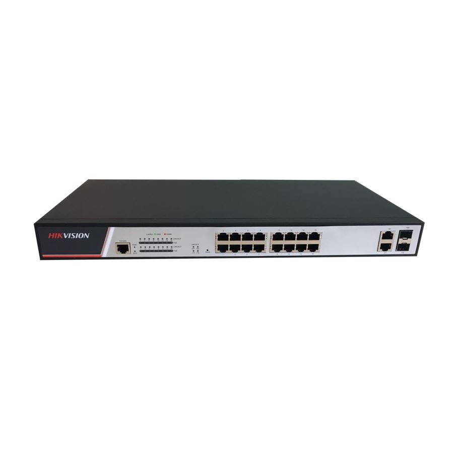 DS-3E2318P Full managed switch 16x100TX PoE + 2x Gb Uplink Combo port, 300W