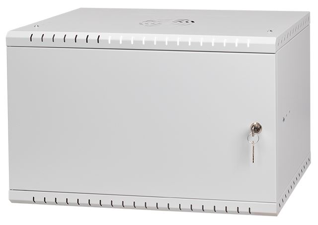 LEXI-Net Basic Rozvaděč nástěnný 19" 6U 520x450, dveře plech, šedý