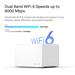 WiFi router TP-Link Mercusys Halo H90X(2-pack) WiFi 6, AX6000, 1x 2,5GLAN, 2x GLAN